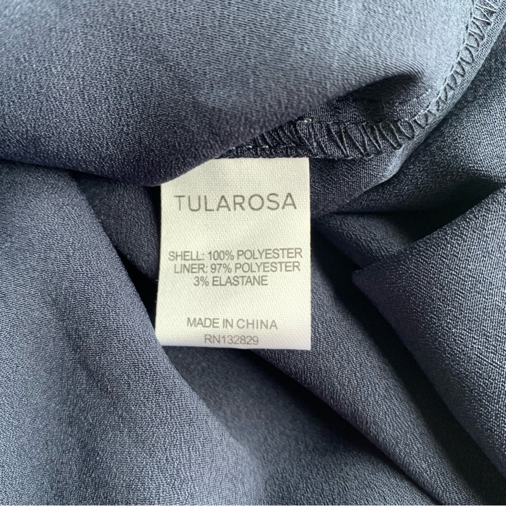 Tularosa Marty Midi Dress midnight floral off the shoulder NWT - Picture 9 of 11